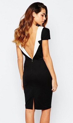Paper-Dolls-Tuxedo-Pencil-Dress-With-Open-Back