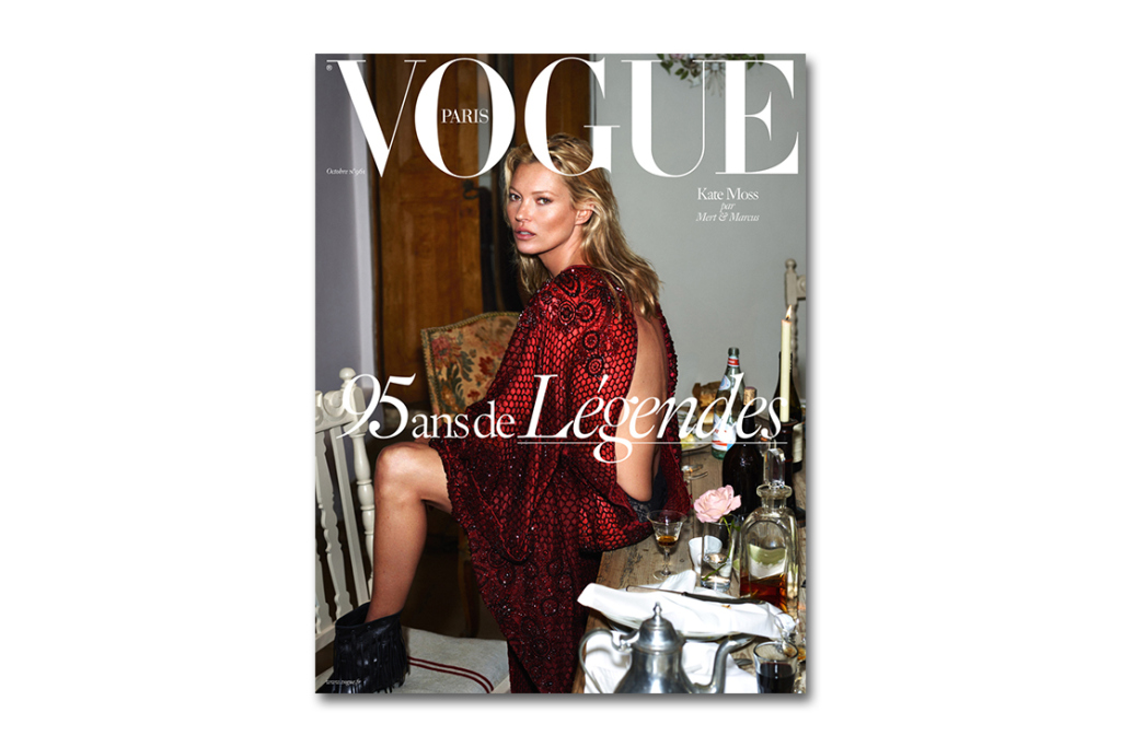Kate Moss on the cover of Vogue Paris Oct. issue