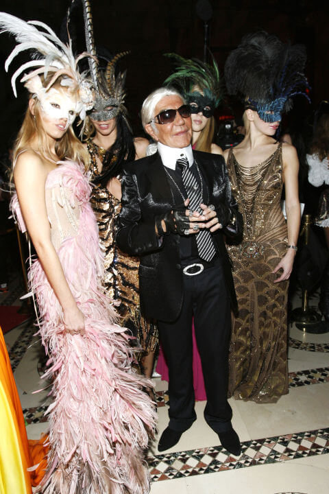 2007, Roberto Cavalli as Karl Lagerfeld