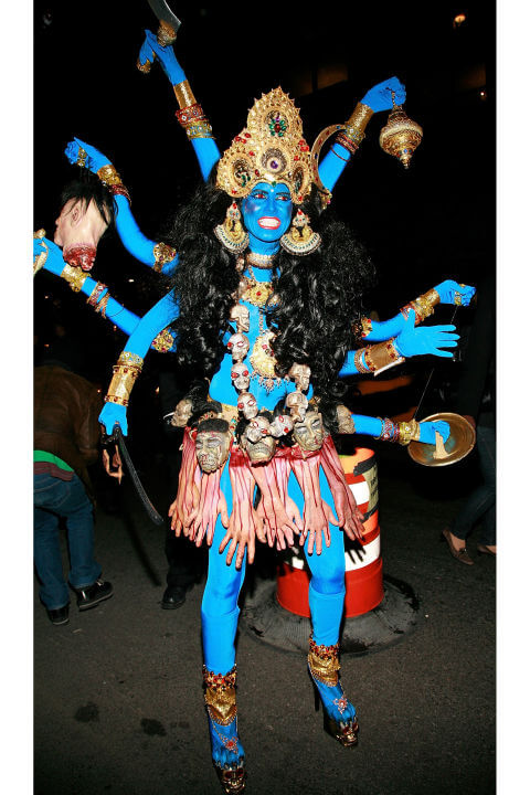 2008, Heidi Klum as Hindu god Kali