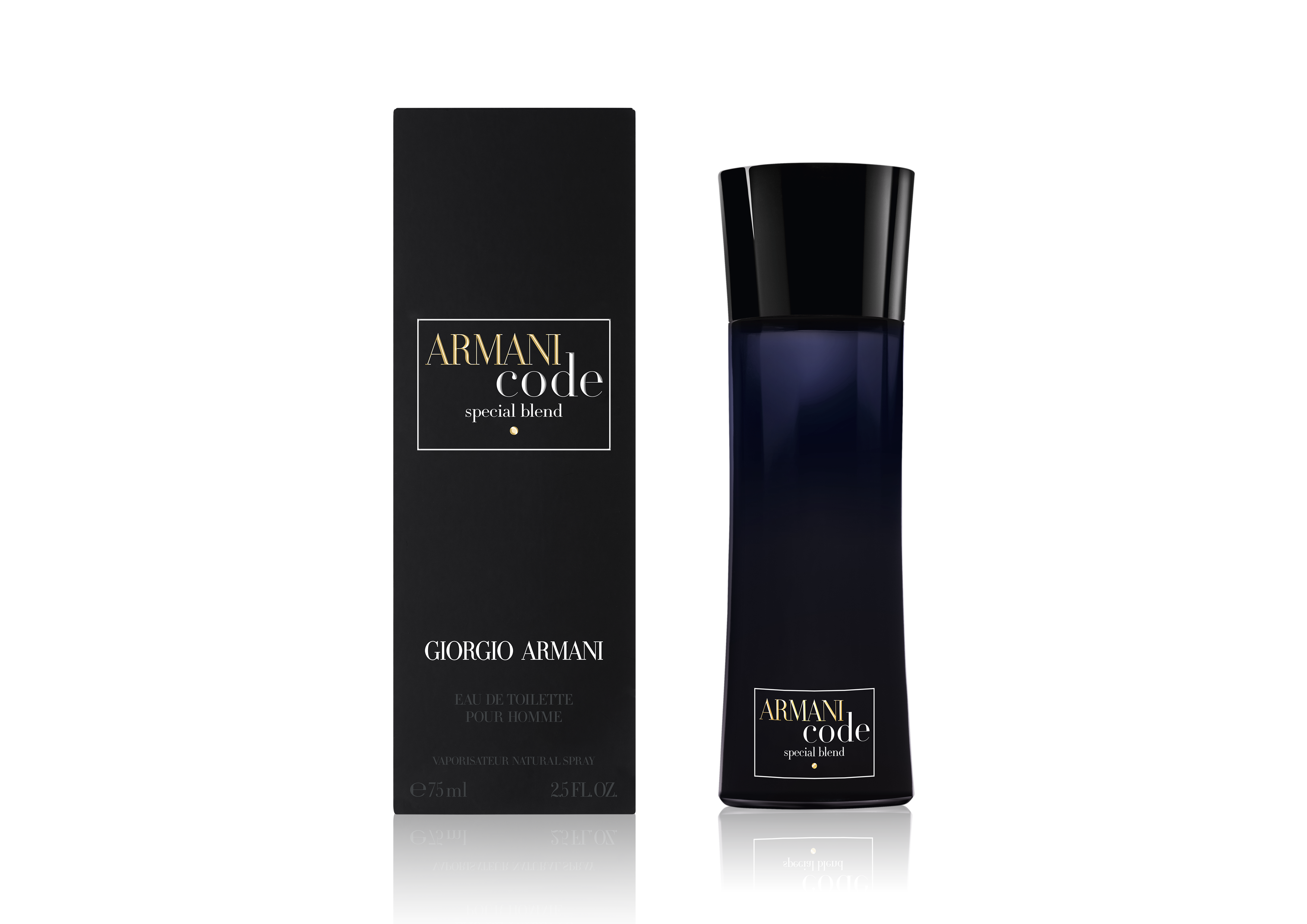 Armani Code Special Blend Bottle & Box Face 75ml reflet