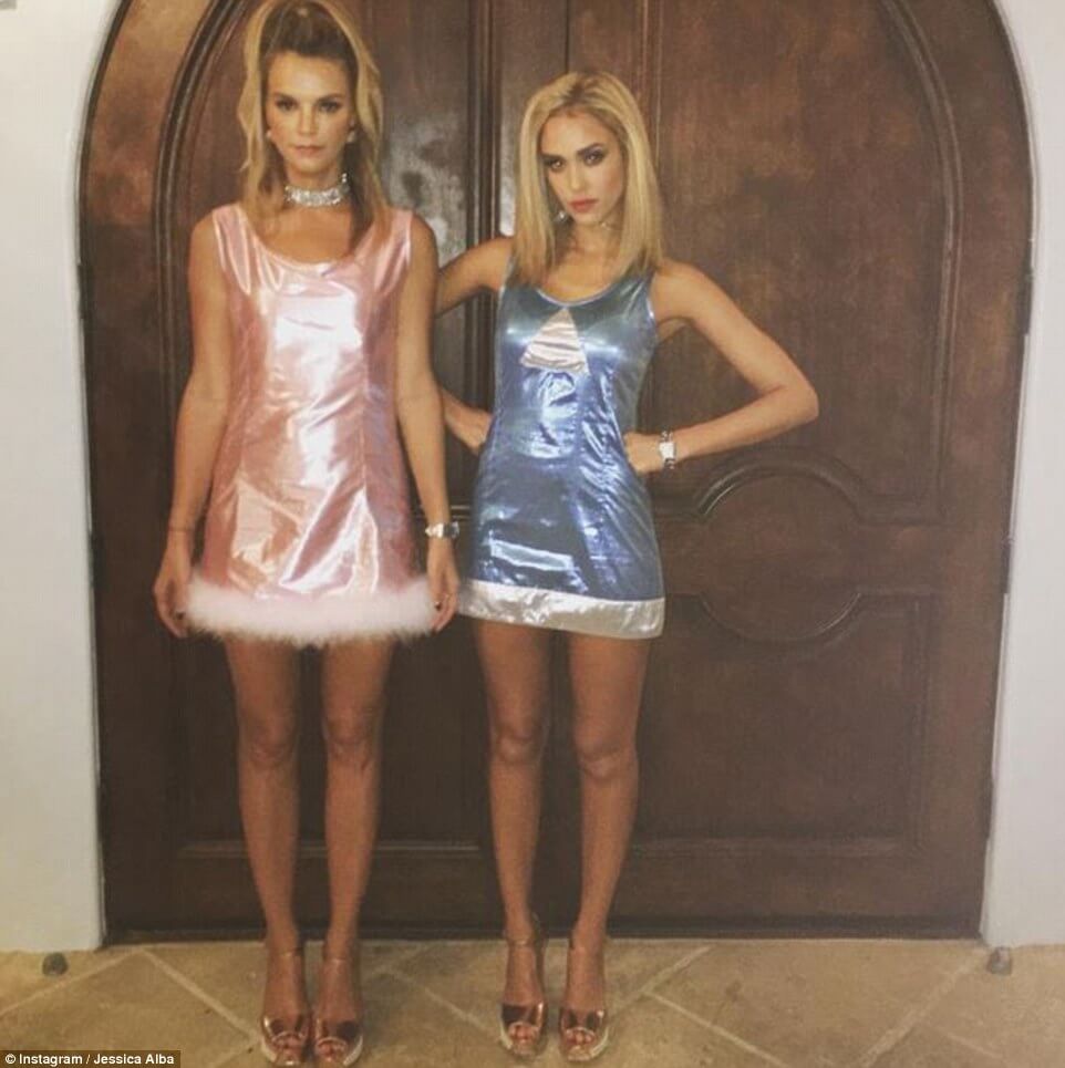 Jessica Alba and Kelly Sawyer as Romy and Michele