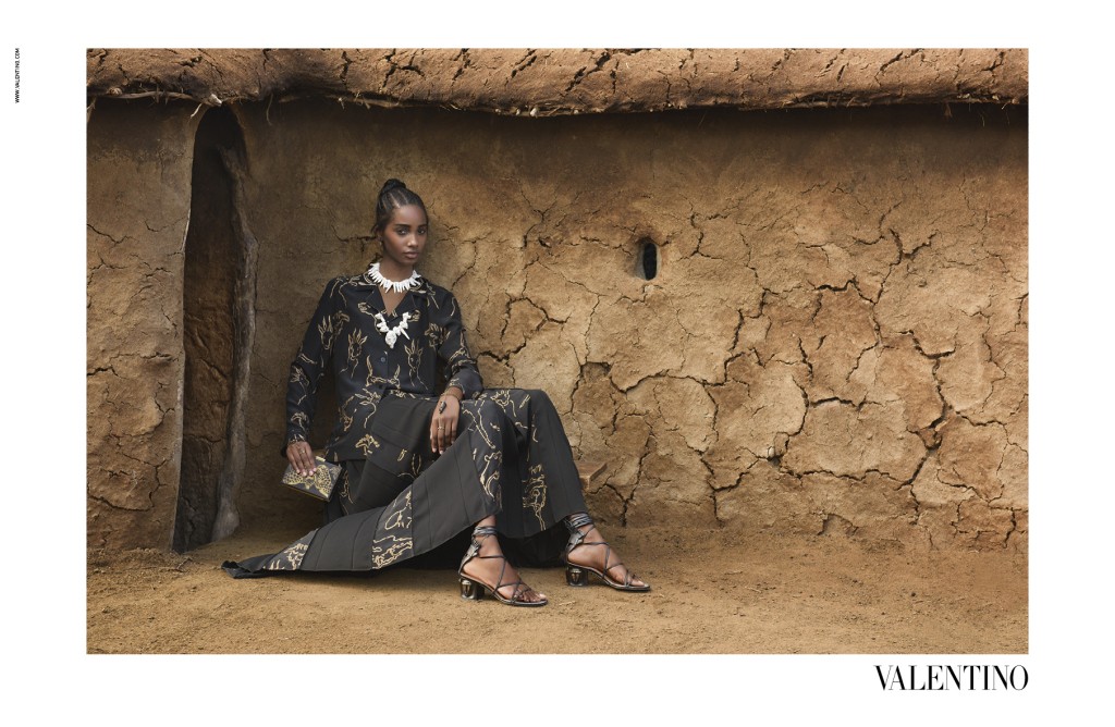 Valentino Spring 2016 Campaign shot in Amboseli Park in Kenya.