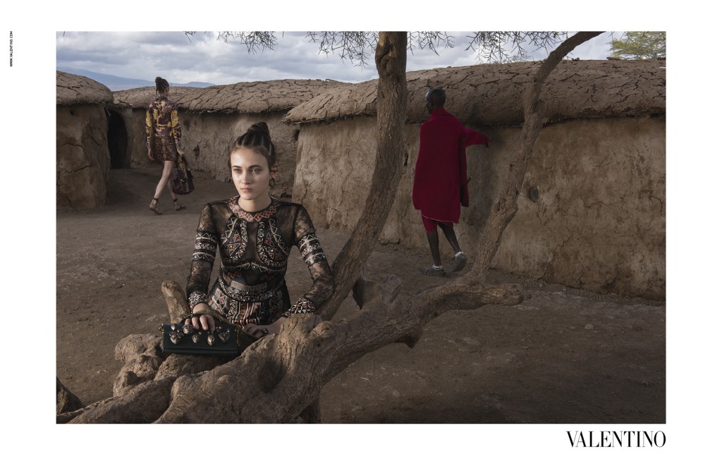 Valentino Spring 2016 Campaign shot in Amboseli Park in Kenya.