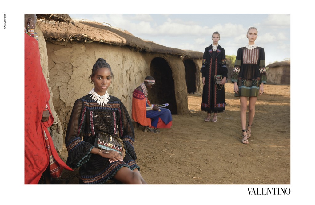 Valentino Spring 2016 Campaign shot in Amboseli Park in Kenya.