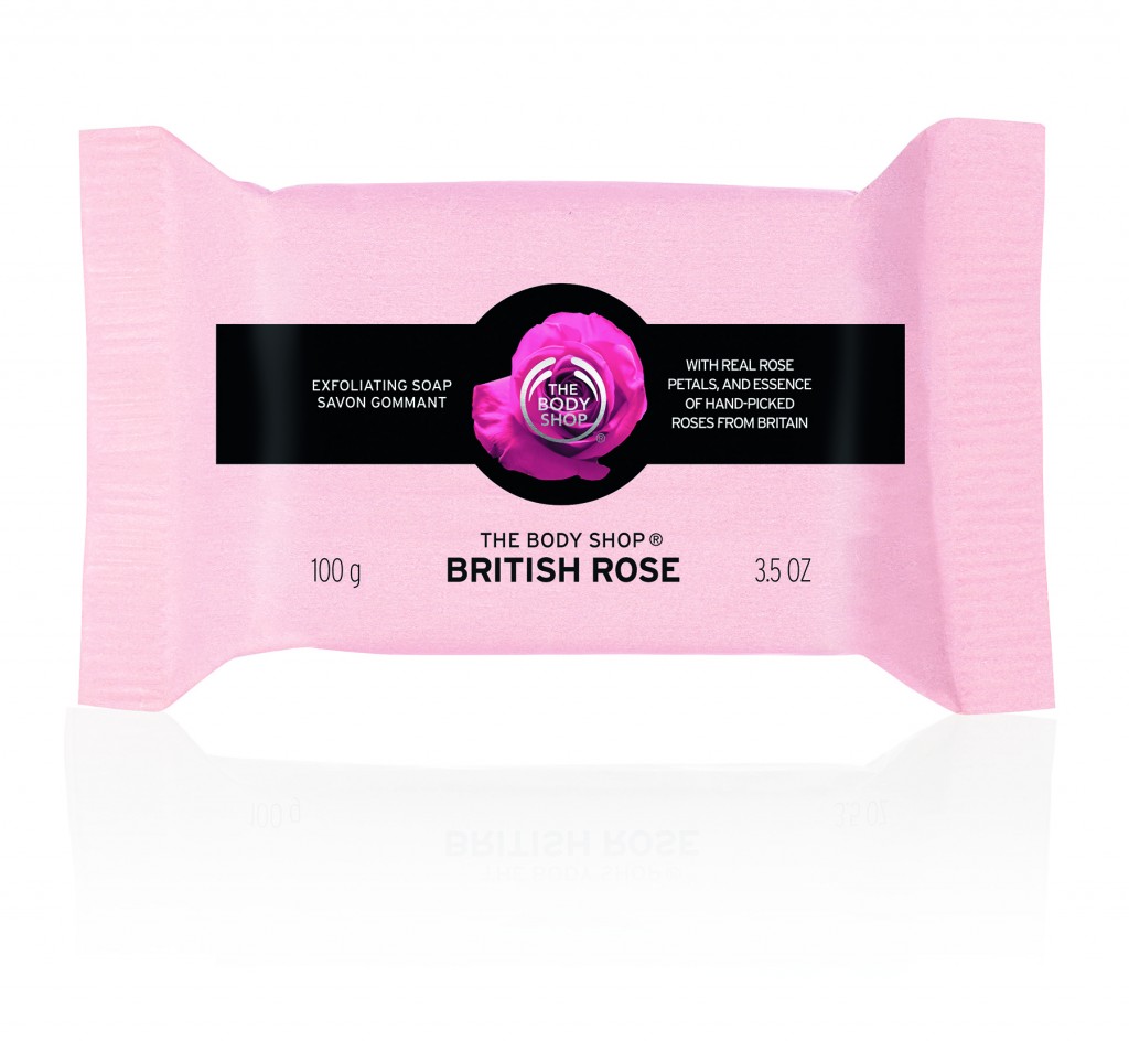 BRITISH ROSE SOAP IN PACKAGING