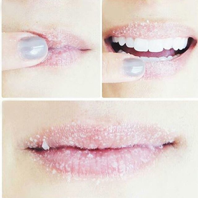 scrub lips