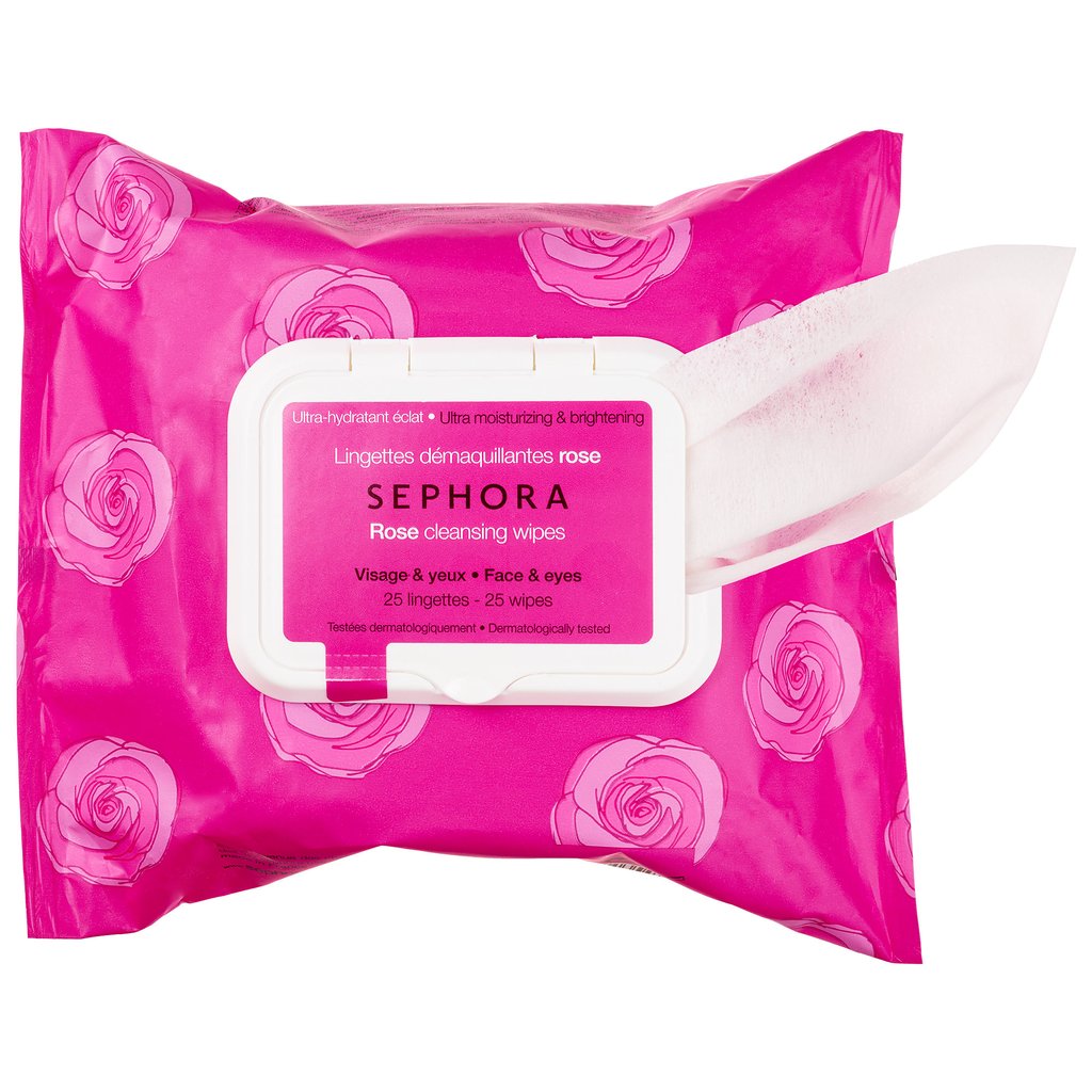 Sephora Cleansing Exfoliating Wipes Rose