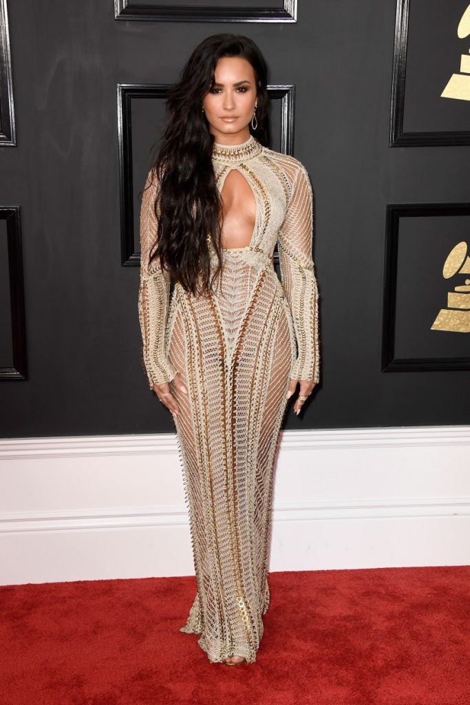 LOS ANGELES, CA - FEBRUARY 12: Singer Demi Lovato attends The 59th GRAMMY Awards at STAPLES Center on February 12, 2017 in Los Angeles, California. (Photo by Frazer Harrison/Getty Images)