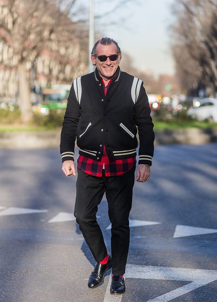 MILAN, ITALY - JANUARY 18: Alessandro Squarzi outside Armani during Milan Men's Fashion Week Fall/Winter 2016/17 on January 18, 2016, in Milan, Italy (Photo by Christian Vierig/Getty Images) *** Local Caption *** Alessandro Squarzi